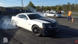 Chevrolet Camaro устроил дуэль с двумя Corvette и показал 10-секундный результат