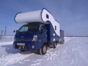 Kia Bongo 4WD с интегрированным жилым модулем для экстремальных условий и путешествий