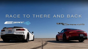 Гибридный Corvette E-Ray против Porsche 911 Carrera: кто быстрее на четверти мили