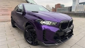 BMW X6 в тюнинге LARTE: фиолетовый хищник с карбоновым обвесом удивляет публику
