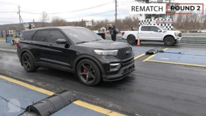 Ford F-150 Raptor R дважды обошел Explorer ST на дрэг-стрипе в США