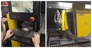 Мужчина установил игру Counter-Strike на лазерный станок в последний рабочий день перед новогодними праздниками