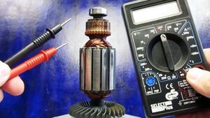 Полная проверка ротора электродвигателя при помощи тестера
