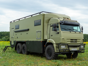 Премиальный автодом на базе КАМАЗ 43118: дом для охоты и рыбалки на колесах с хамамом