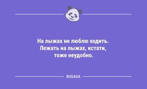 Анекдоты для пятничного настроения: «На лыжах не люблю ходить…» (10 шт)
