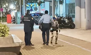 Напугавший пожилую женщину робот был "арестован" полицией в Китае