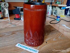 Реставрация деревянной вазы