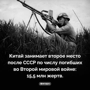 Сколько китайцев погибло во Второй мировой войне