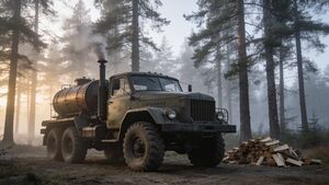 НАМИ-012: советский грузовик на дровах, который опередил тренды альтернативного топлива