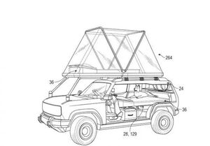 Патент Ford: внедорожник с двумя уровнями спальных платформ и необычной крышей