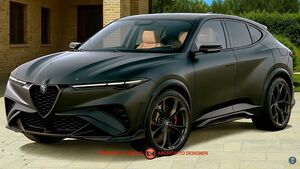 Виртуальный рендер нового Alfa Romeo Stelvio: спорт, стиль и немного будущего