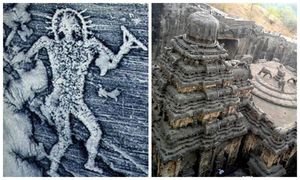 В Индии нашли древние картинки с детальным изображением космоса, пришельцев и их технологий