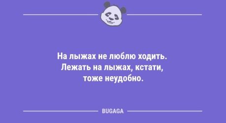 Анекдоты для пятничного настроения: «На лыжах не люблю ходить…» (10 шт)