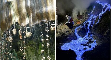 Вулкан с голубой лавой и ещё 4 места на планете, в существование которых верится с трудом