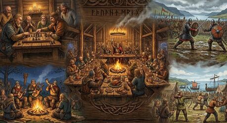 Как древние викинги развлекались и в какие игры играли: Фишки, костяные коньки и не только