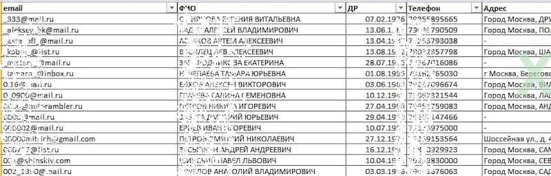 Вот они - личные данные навальнистов