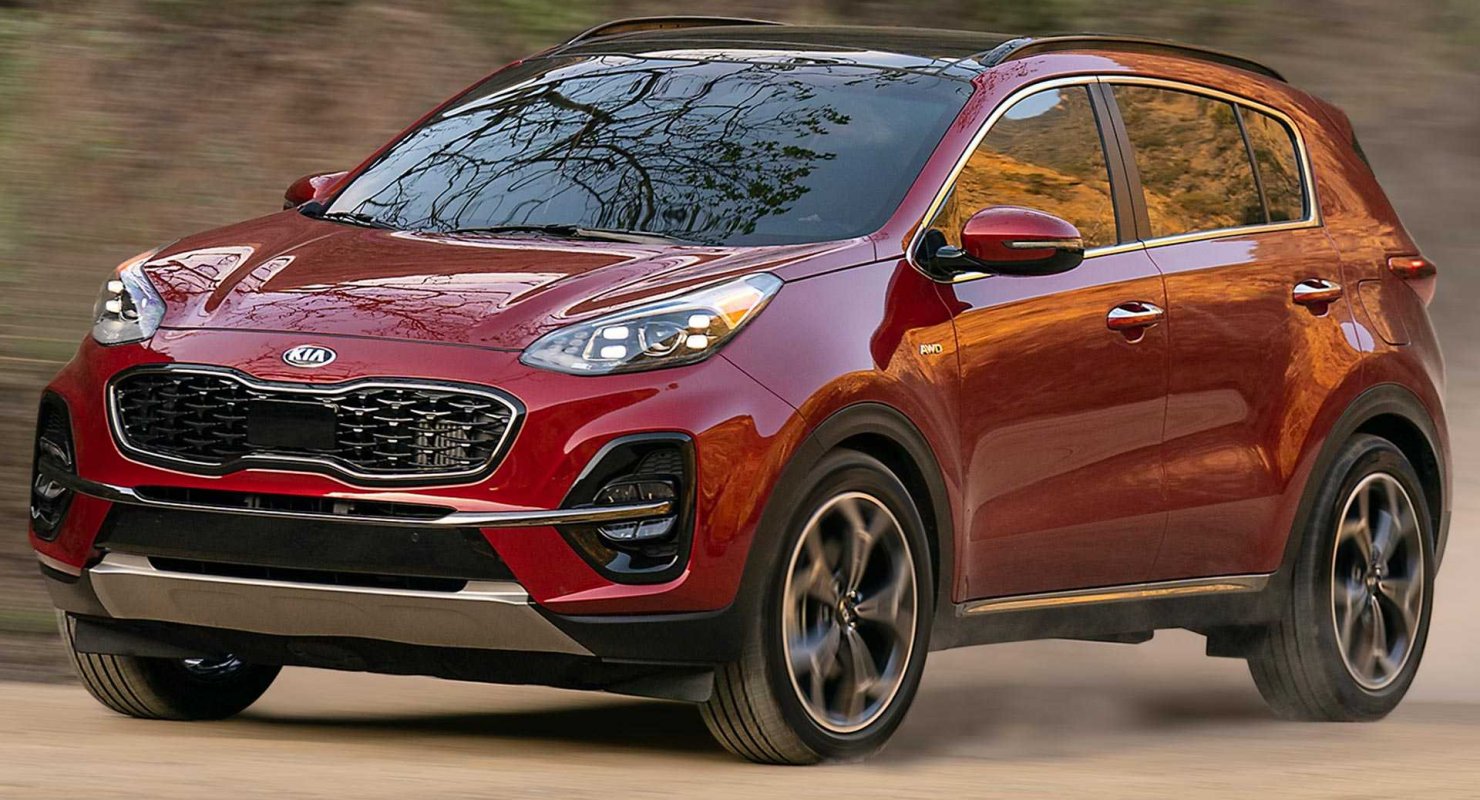 Kia Sportage 2021 красная